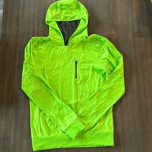 Adidas Neon Green Hooded Sweatshirt
